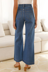 Hazel Blues® | High Waist Bootcut Jeans with Pockets