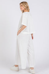 Hazel Blues® | Ces Femme Half Button Half Sleeve Top and Pants Set