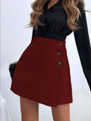 Hazel Blues® | Buttoned Mini Skirt