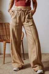 Hazel Blues® | Drawstring Wide Leg Pants with Pockets