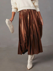 Hazel Blues® | Pleated Midi Skirt