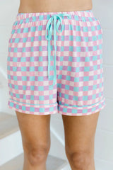 Hazel Blues® | Plaid Collared Neck Short Sleeve Top and Shorts Lounge Set