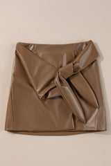 Hazel Blues® | Bowknot Elastic Waist Mini Skirt
