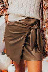 Hazel Blues® | Bowknot Elastic Waist Mini Skirt