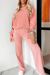 Hazel Blues® | Round Neck Long Sleeve Top and Pants Set