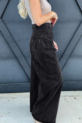 Hazel Blues® | High Rise Wide Leg Jeans with Pockets