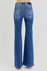 Hazel Blues® | RISEN Low Rise Flare Jeans with Pockets