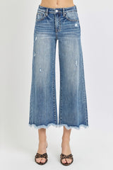 Hazel Blues® | Risen High Rise Cropped Flare Jeans