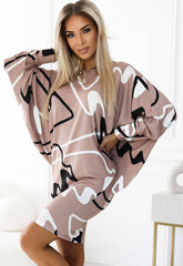 LBD Exclusive Print Design Ella Jumper Dress