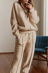 Hazel Blues® | Zip Up Long Sleeve Top and Pants Set