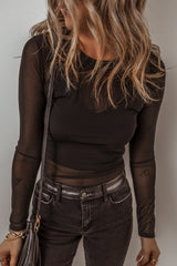 Hazel Blues® | V-Neck Cami and Round Neck Long Sleeve Bodysuit Set