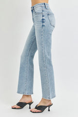 Hazel Blues® | RISEN High Rise Ankle Flare Jeans