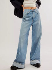 Hazel Blues® | Cuffed Jeans with Pockets