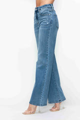 Hazel Blues® | bytos High Rise Wide Leg Jeans with Pockets