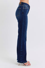 Hazel Blues® | Judy Blue Raw Hem Straight Leg Jeans