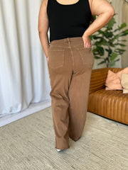 Hazel Blues® | RFM High Rise Garment Dye Wide Leg Jeans