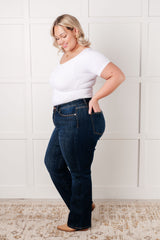 Hazel Blues® | Alaina High Rise Classic Straight Jeans
