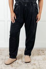 Hazel Blues® | Limber Up Straight Leg Sweats in Black