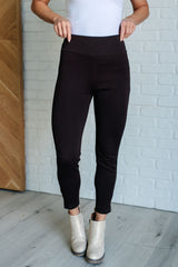 Hazel Blues® | Magic Ankle Crop Skinny Pants in Chocolate