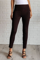 Hazel Blues® | Magic Skinny 28" Pants in Chocolate