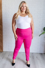Hazel Blues® | Magic Skinny 28" Pants in Hot Pink