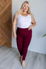 Hazel Blues® | Magic Skinny 28" Pants in Wine