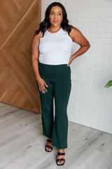 Hazel Blues® | Magic Straight Pants in Hunter Green