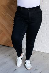 Hazel Blues® | Nicole Tummy Control Skinny Jeans in Black