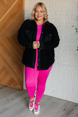 Hazel Blues® | Soft Serve Brushed Microfiber Set in Neon Hot Pink