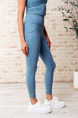 Hazel Blues® | Somewhere to Start Leggings in Dusty Blue