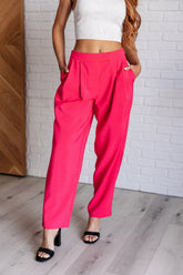 Hazel Blues® | Vigilante Stuff Pleated Trousers in Hot Pink