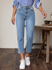 Hazel Blues® | High Waist Jeans with Pockets