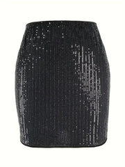 Hazel Blues® | Sequin Mini Skirt