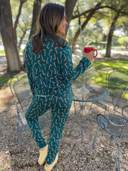 Hazel Blues® | PREORDER: Candy Cane Pajama Pants Set