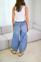 Hazel Blues® | Drawstring Jeans with Pockets