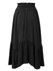 Hazel Blues® | Smocked Waist Band Ruched Layered Skirt