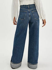 Hazel Blues® | Cuffed Jeans with Pockets