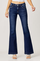 Hazel Blues® | RISEN Low Rise Flare Jeans