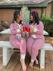 Hazel Blues® | PREORDER: Candy Striped Pajama Pants Set