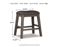 Caitbrook Upholstered Stool