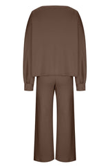 Hazel Blues® | Round Neck Long Sleeve Top and Pants Set