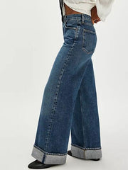 Hazel Blues® | Cuffed Jeans with Pockets