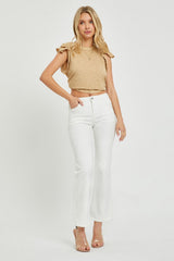 Hazel Blues® | RISEN Mid Rise Bootcut Jeans with Pockets