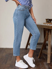 Hazel Blues® | High Waist Jeans with Pockets