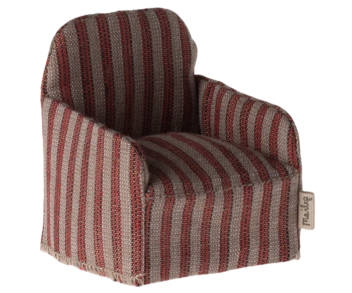 Maileg Chair, Mouse, Stripe