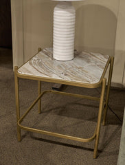 Manor Stone Square End Table