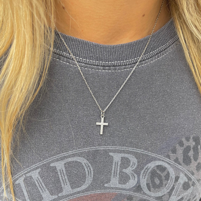 Nikki Smith Designs Crystal Cross Necklace - Multiple Options