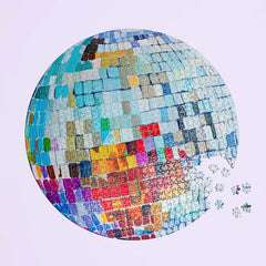 Piecework 750 Piece Round Puzzle, Disco Puzzle