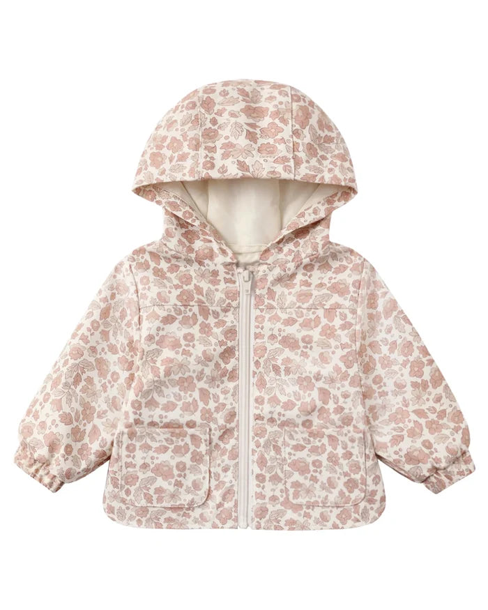 Quincy Mae Rain Coat, Pink Blossom