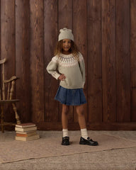 Rylee + Cru Fair Isle Sweater, Sage